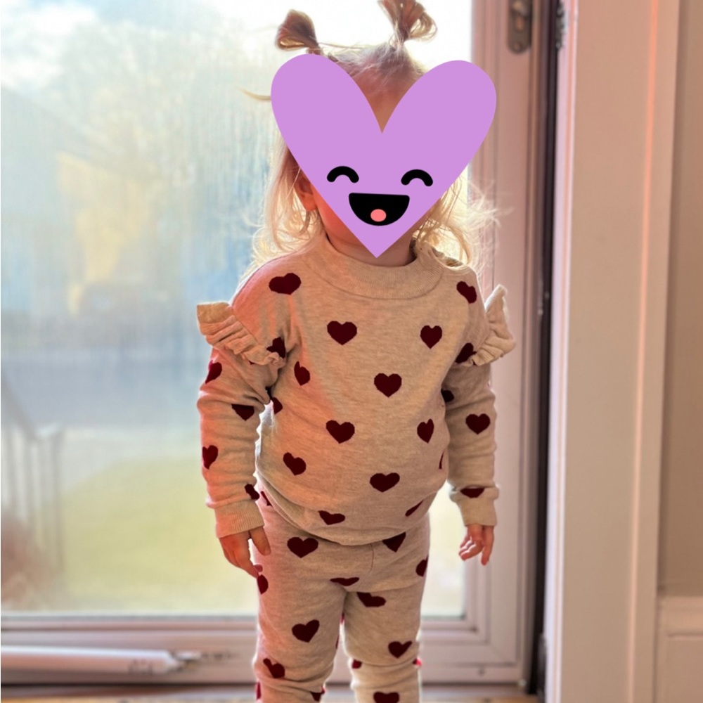 H&M heart set 2T
